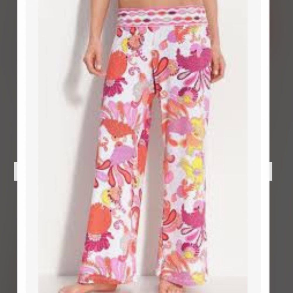 Trina Turk “Caprice” Swim Cover-Up Wide Leg Pants